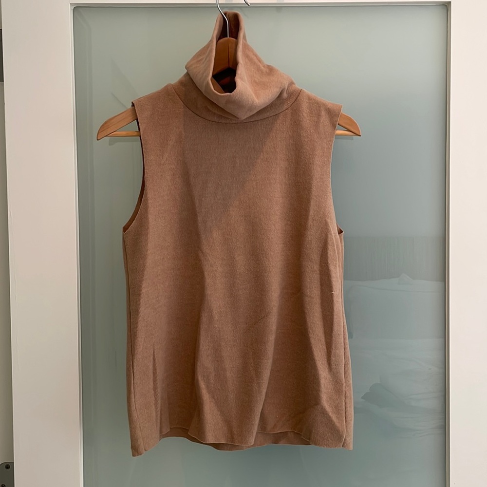 Zara Sleeveless Turtleneck Top - Small